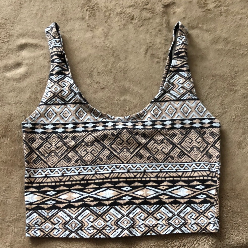 Tribal crop top